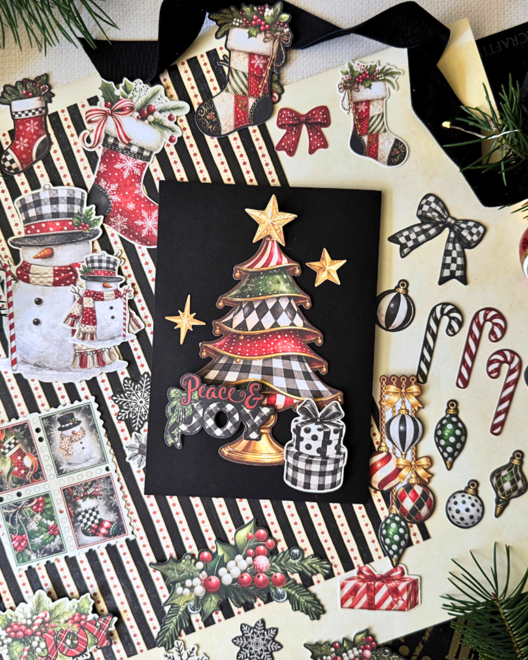 Graphic 45 - Ephemera Set - Merry-ful Greetings