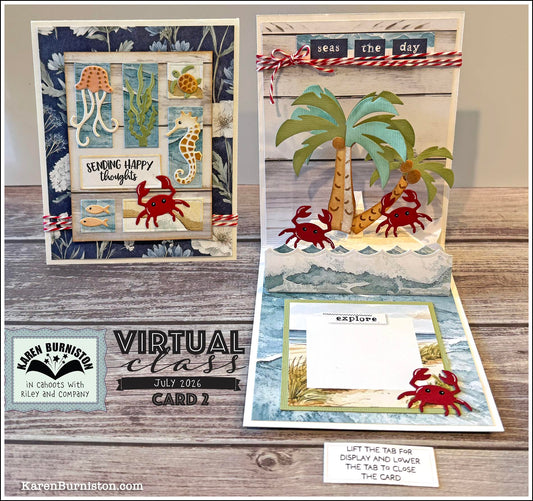 Karen Burniston - Card Kits - Top Fold Stage Card