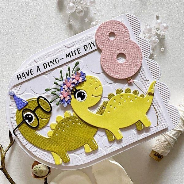 Spellbinders - Cutting Dies - Birthday Dinosaur