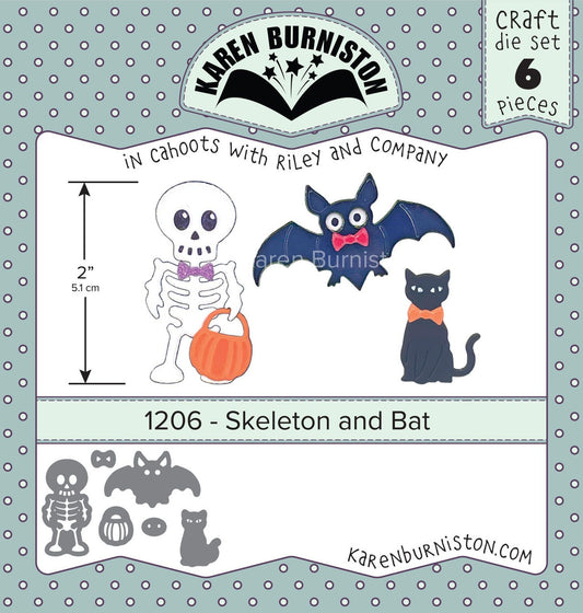 1206 Karen Burniston - Skeleton And Bat