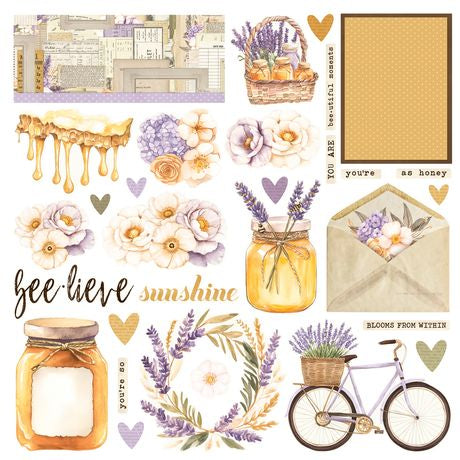 Simple Stories - Simple Cards Card Kit - Simple Vintage Lavender Fields