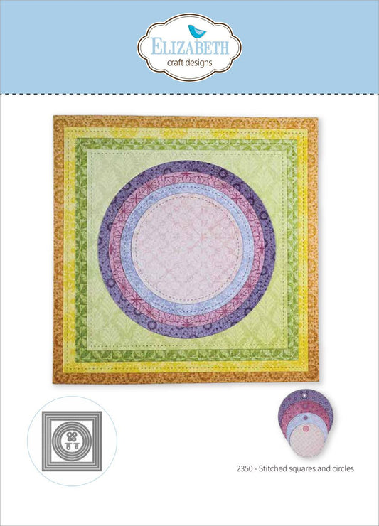 Elizabeth Craft Designs - Metal Dies - Stitched Squares and Circles