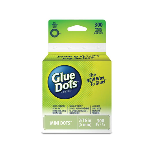 Glue Dots - Mini Dots - Clear 3/16” (5mm)