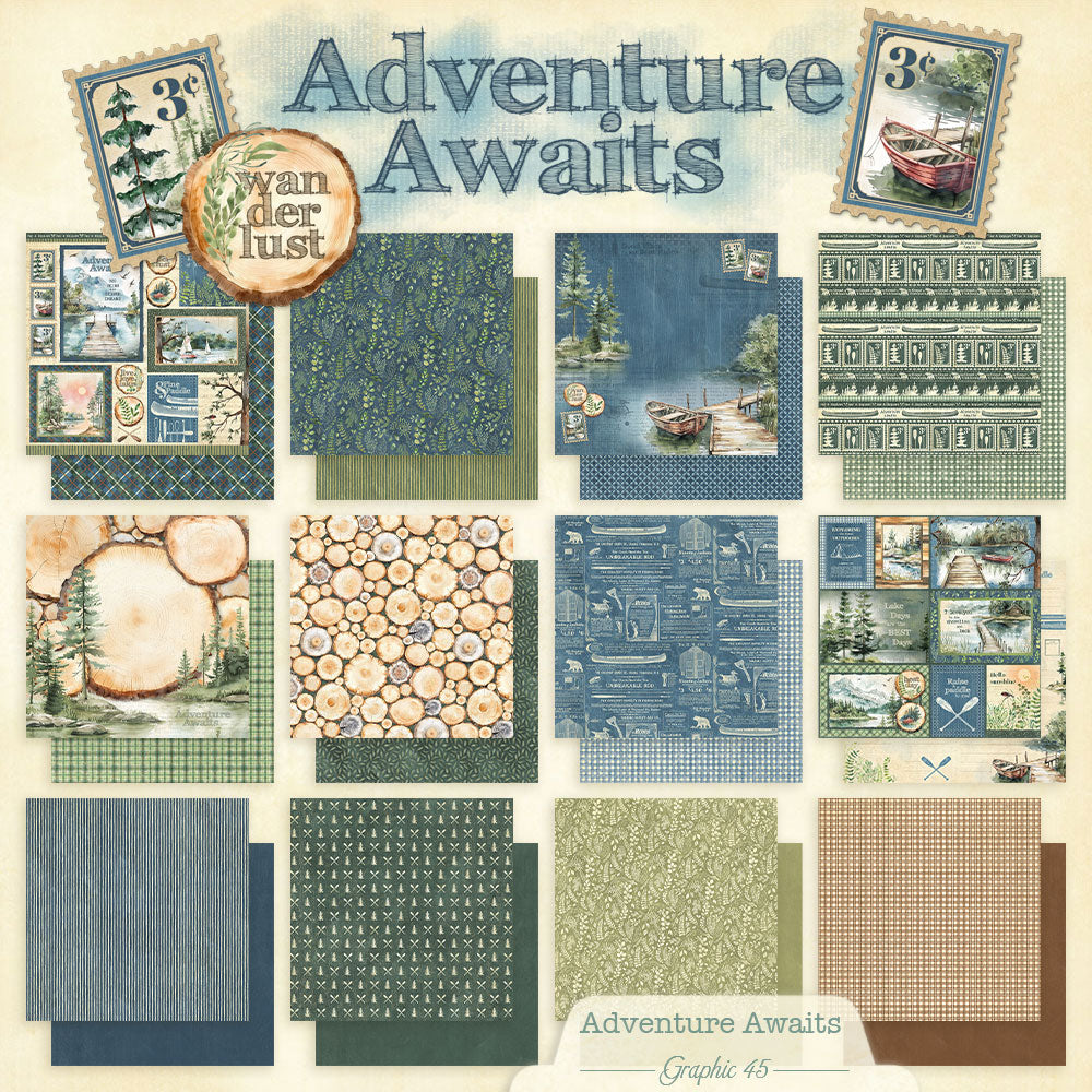 Graphic 45 - 8x8 Collection Pack - Adventure Awaits