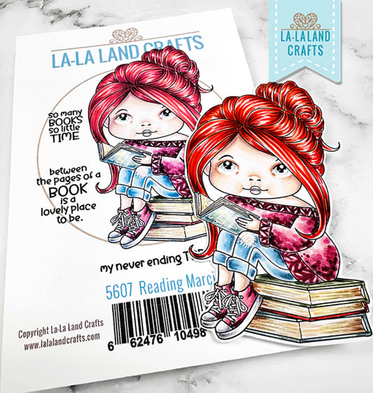 La-la Land Crafts - Rubber Stamps - Reading Marci