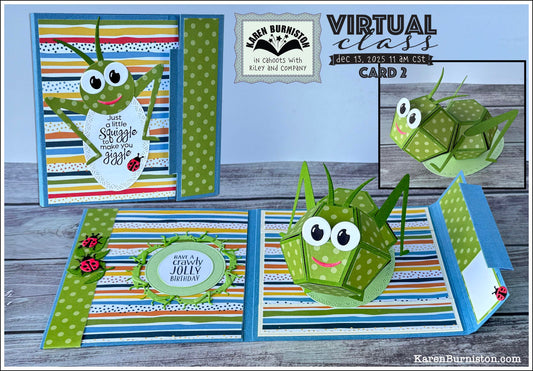 Karen Burniston - Card Kits - Grasshopper Pop-up Card