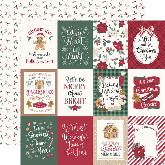 Echo Park - Baking Christmas Cheer - 3x4 Journaling Cards