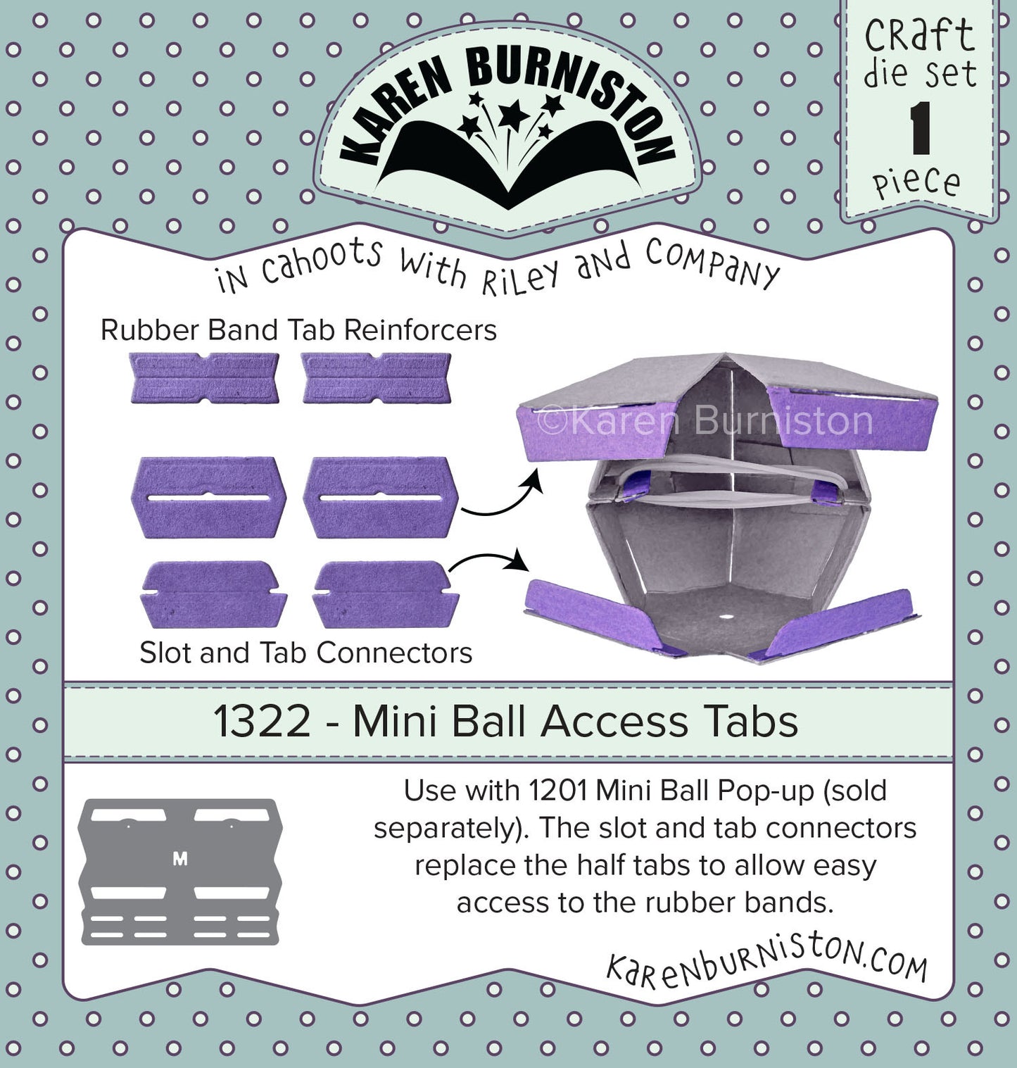 1322 Karen Burniston - Mini Ball Access Tabs