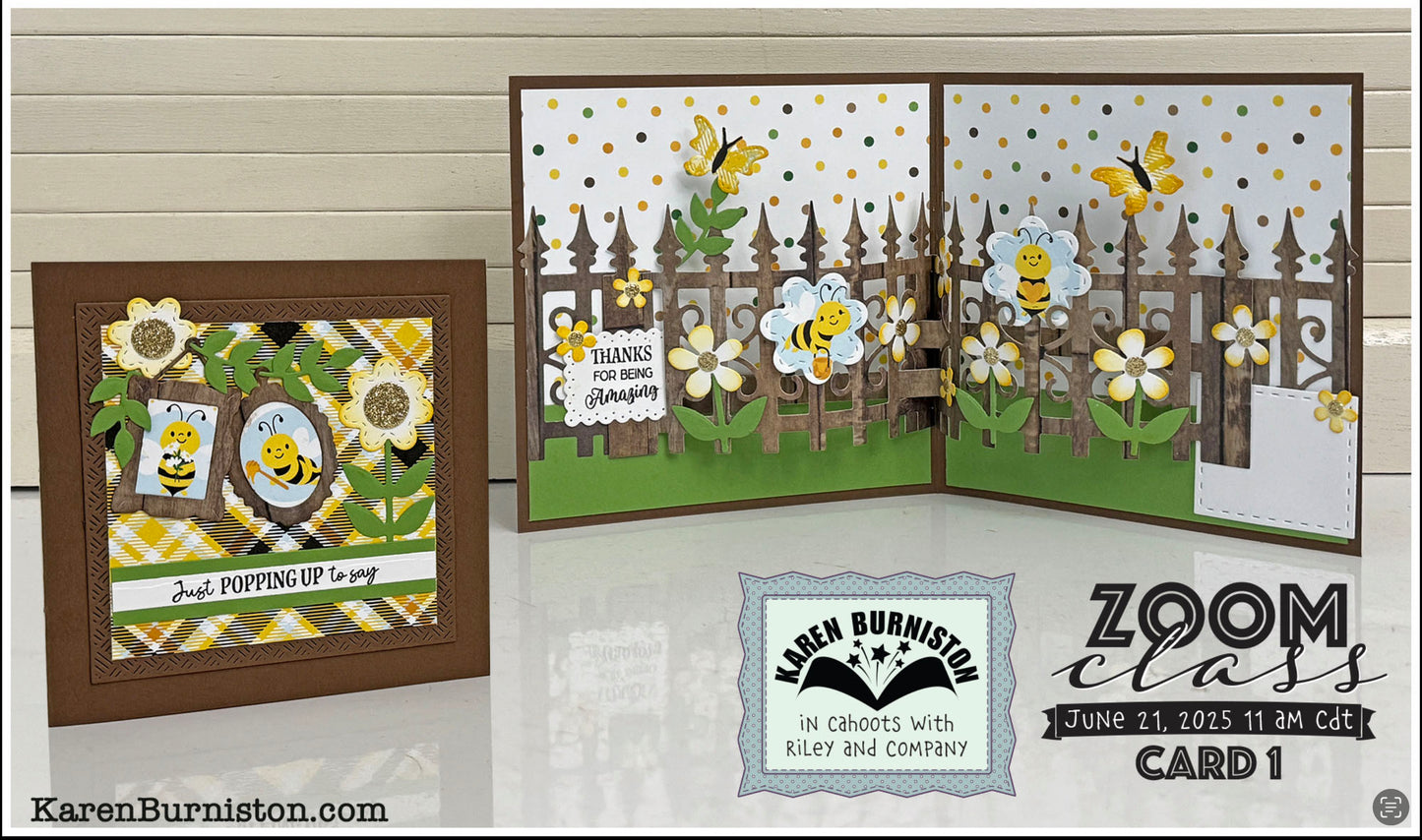 Karen Burniston - Card Kits - Double Fence Pop-up Card