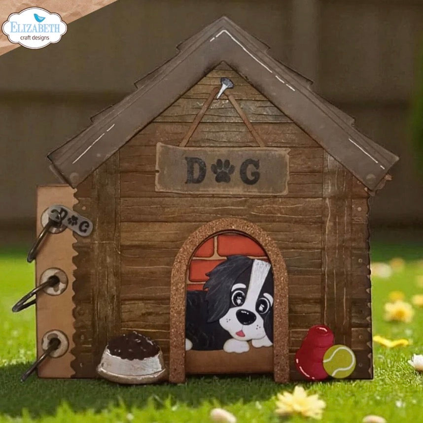 Elizabeth Craft Designs - Steel Cutting Dies - Dog House Build-a-Book