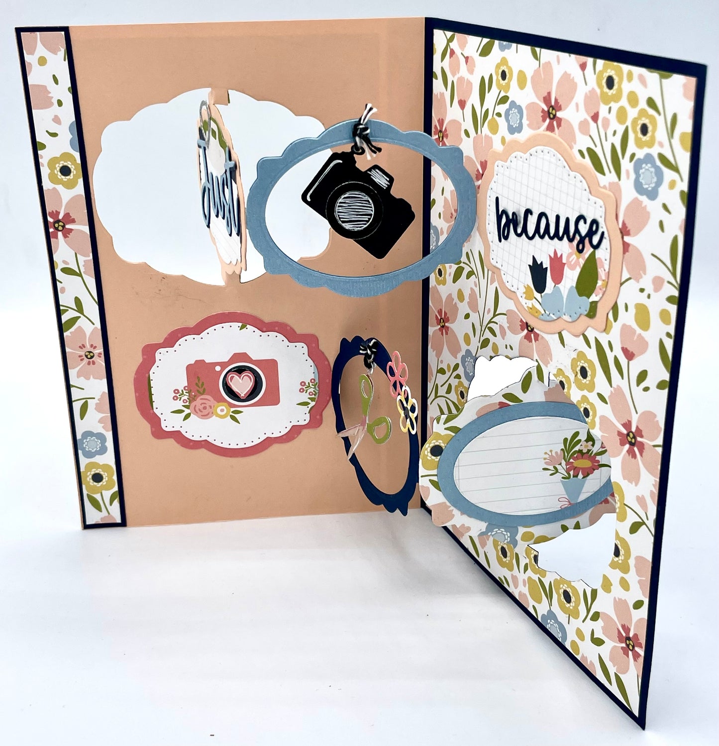 Karen Burniston - Card Kits - Just Because Label Charm Card