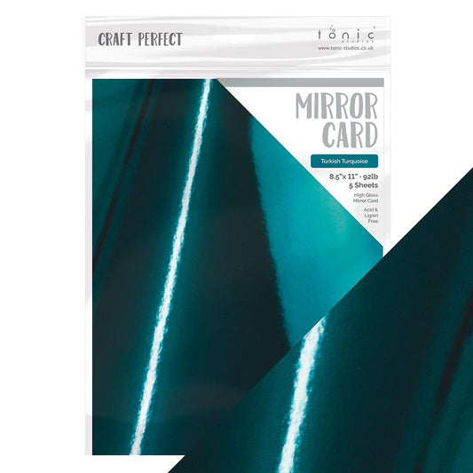 Craft Perfect - Mirror Card - Turkish Turquoise