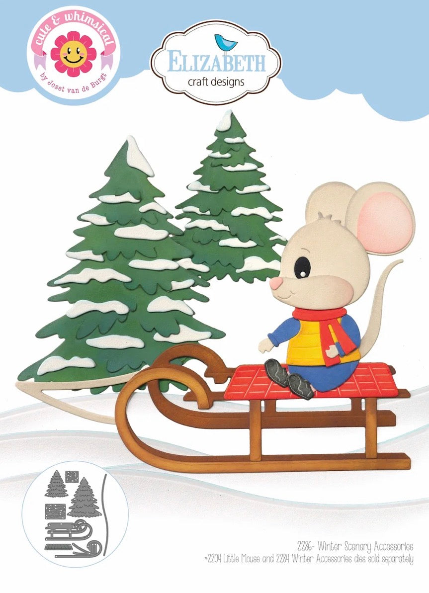 Elizabeth Craft Designs - Steel Cutting Dies - Winter Scenery Accessories