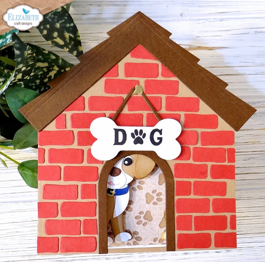 Elizabeth Craft Designs - Steel Cutting Dies - Dog House Build-a-Book