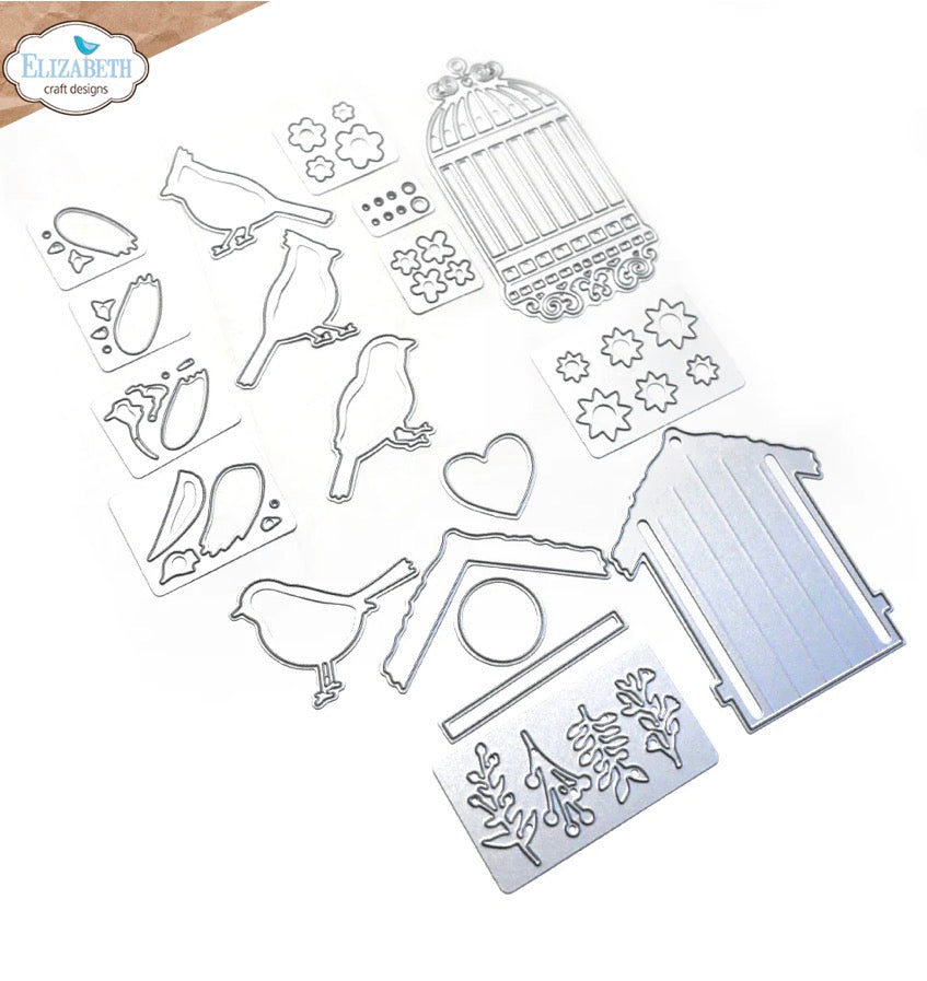 Elizabeth Craft Designs - Steel Cutting Dies - Birds & Dwellings