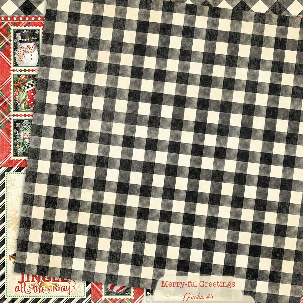 Graphic 45 - 8x8 Collection Pack - Merry-ful Greetings