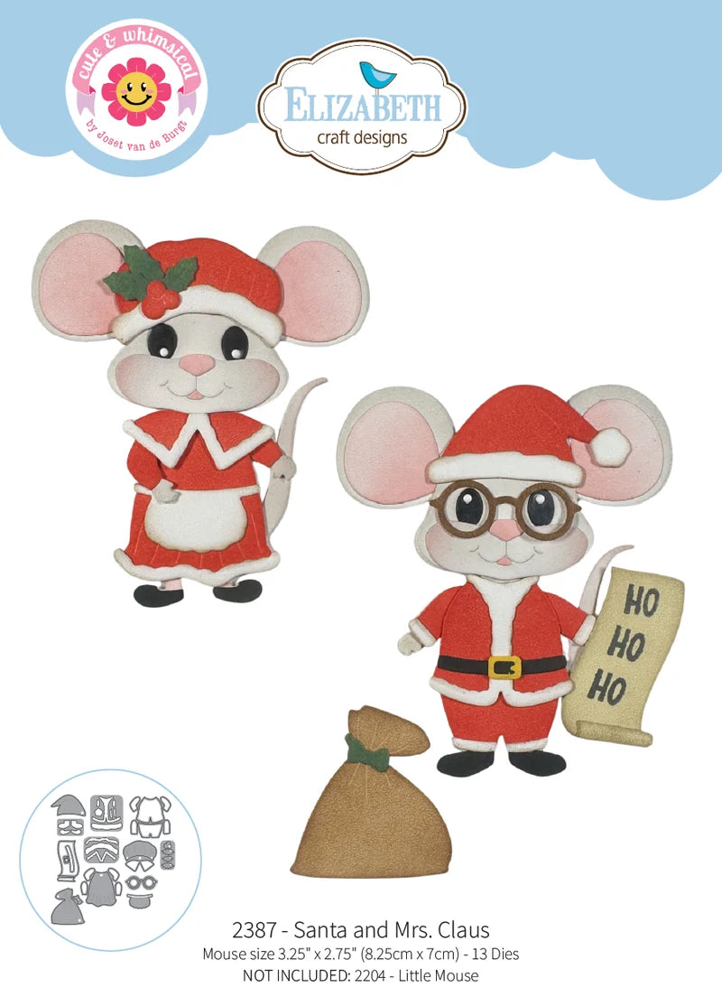 Elizabeth Craft Designs - Steel Dies - Santa and Mrs. Claus