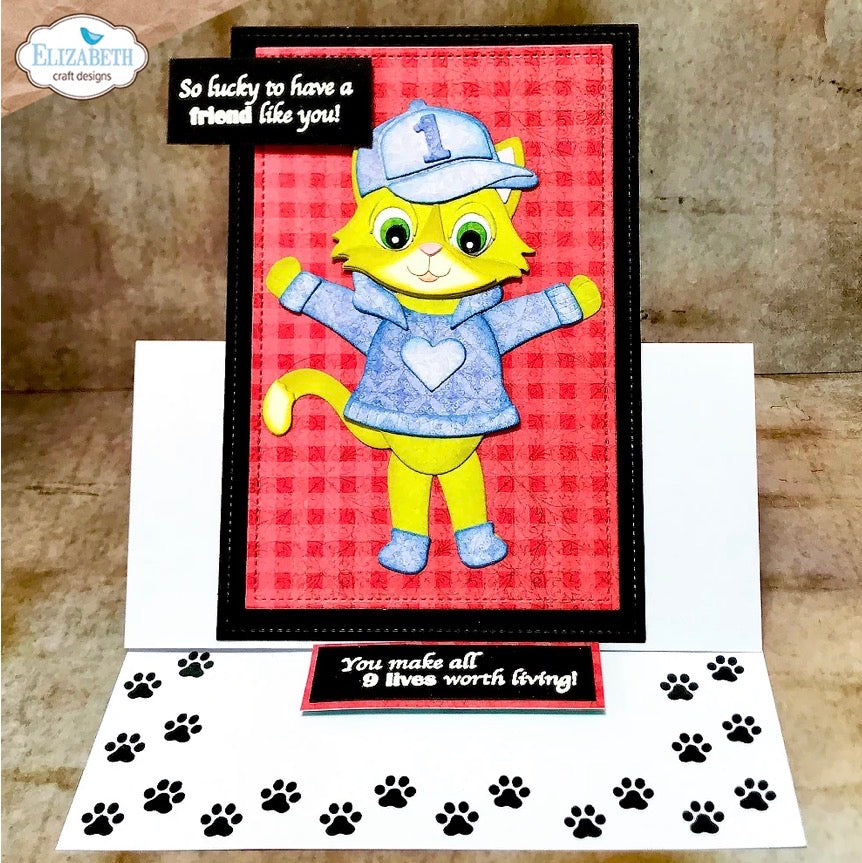 Elizabeth Craft Designs - Clear Stamps - Cat Sentiments