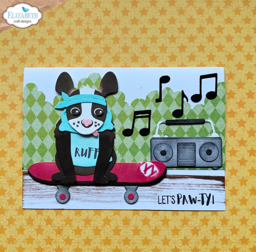 Elizabeth Craft Designs - Steel Cutting Dies - Skateboard