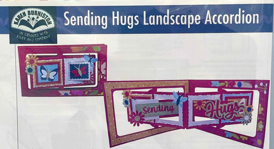 Karen Burniston - Card Kits - Sending Hugs Landscape Accordion