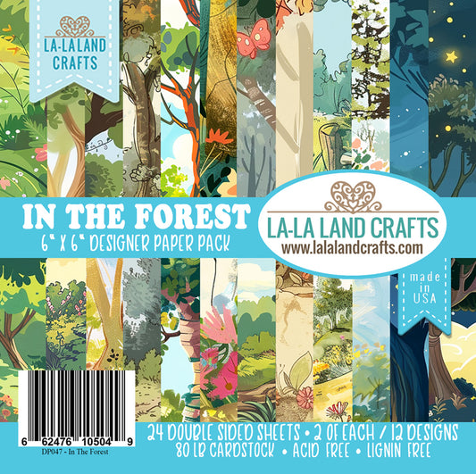 La-la Land Crafts - 6x6 Designer Paper Pack - In The Forest