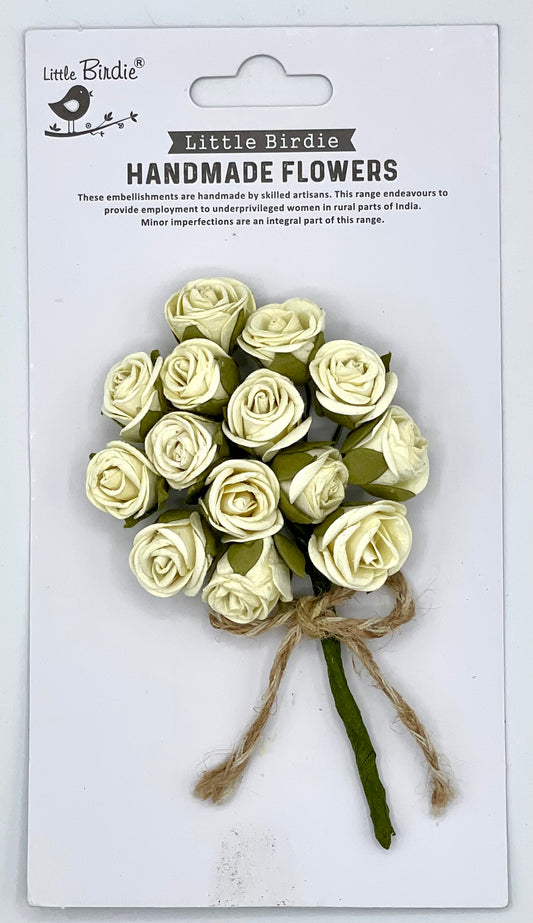 Little Birdie - Handmade Flowers - Ivory