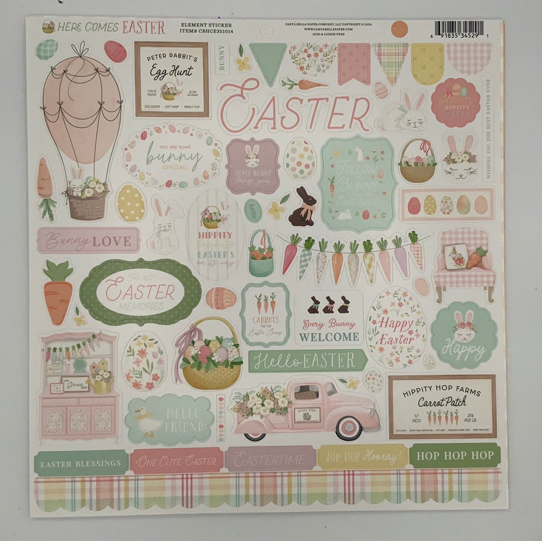 Carta Bella - Here Comes Easter - Paper Pack