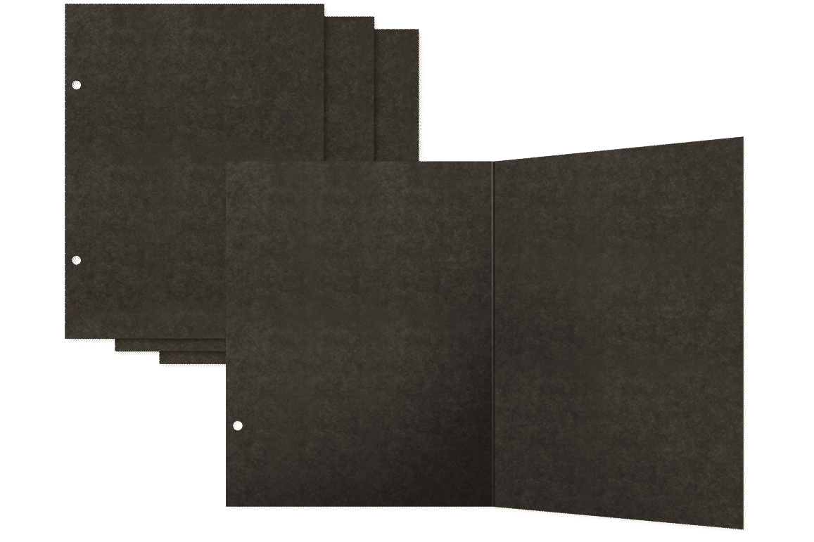 Graphic 45 - Check Binder Album with Interactive Pages - Black