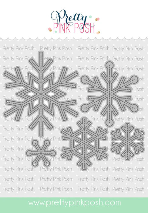 Pretty Pink Posh - Die Set - Stitched Snowflakes
