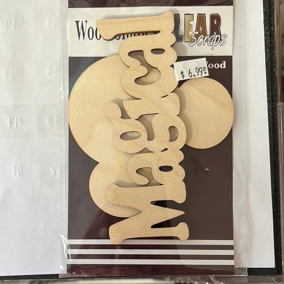 Clear Scraps - Magical Mouse Head - Wood