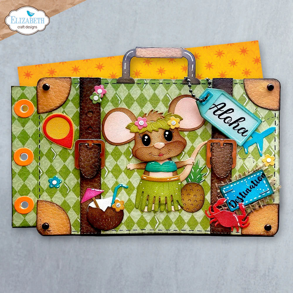 Elizabeth Craft Designs - Steel Cutting Dies - Camera and Suitcase Build-a-Book