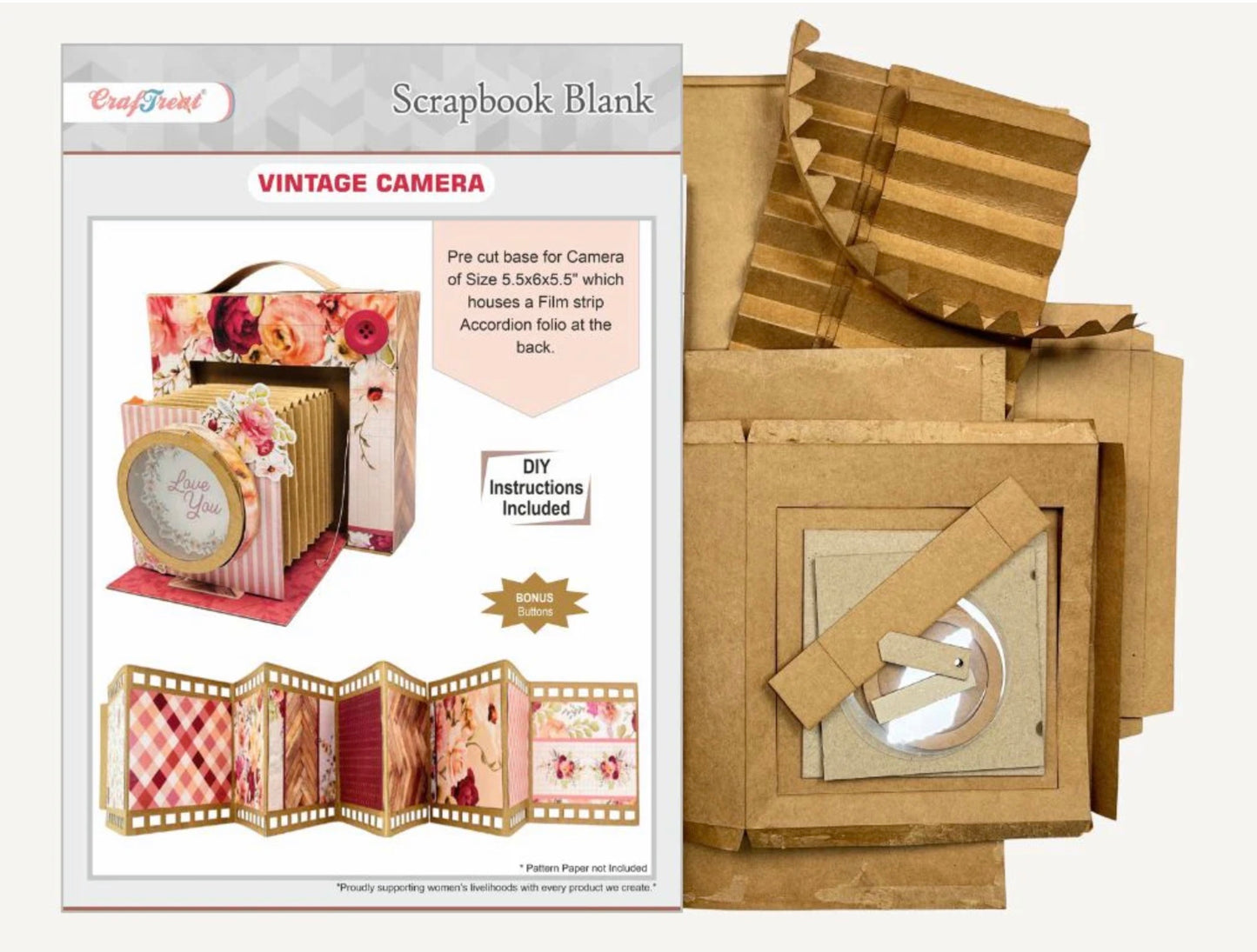 Craftreat - Vintage Camera - Kraft