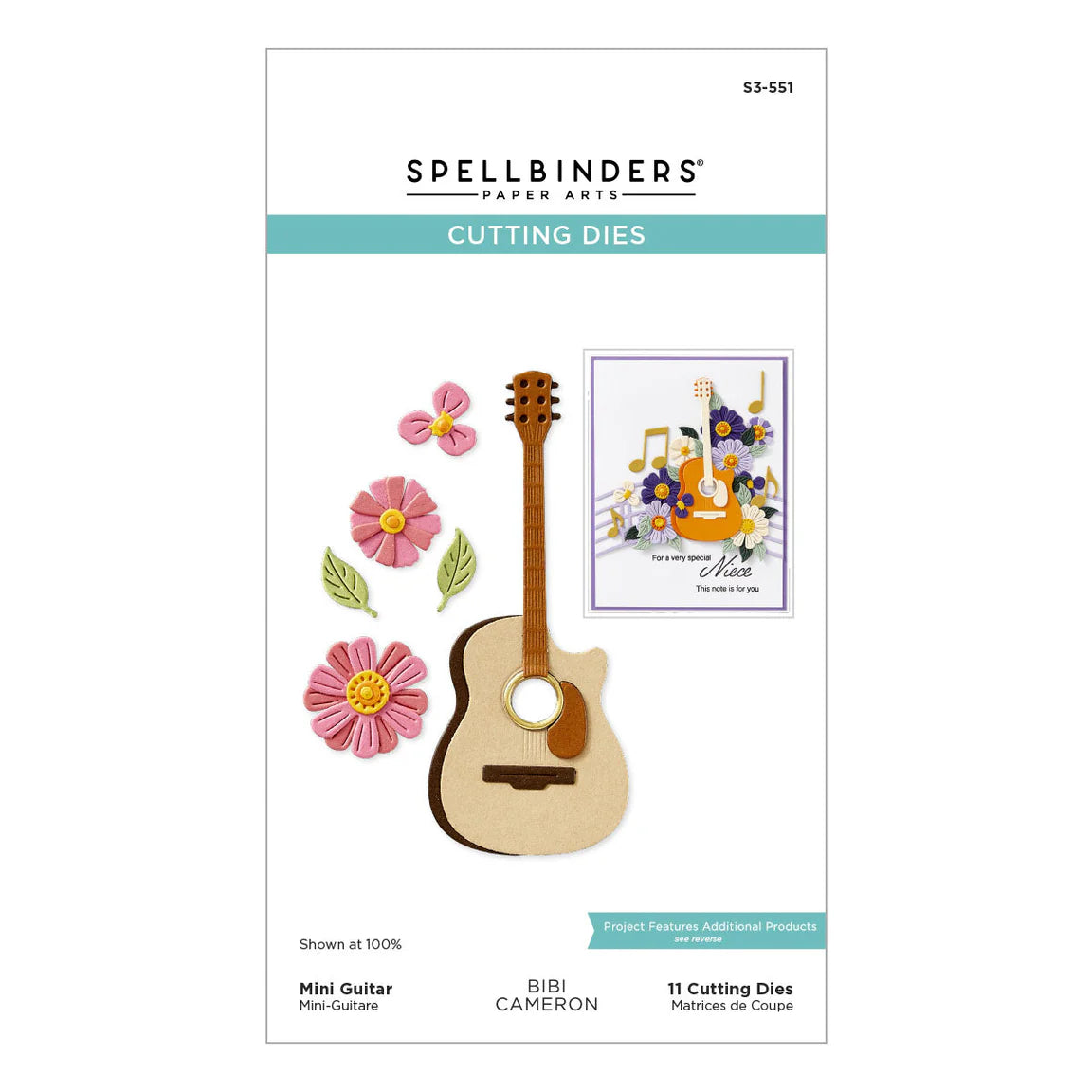 Spellbinders - Cutting Dies - Mini Guitar