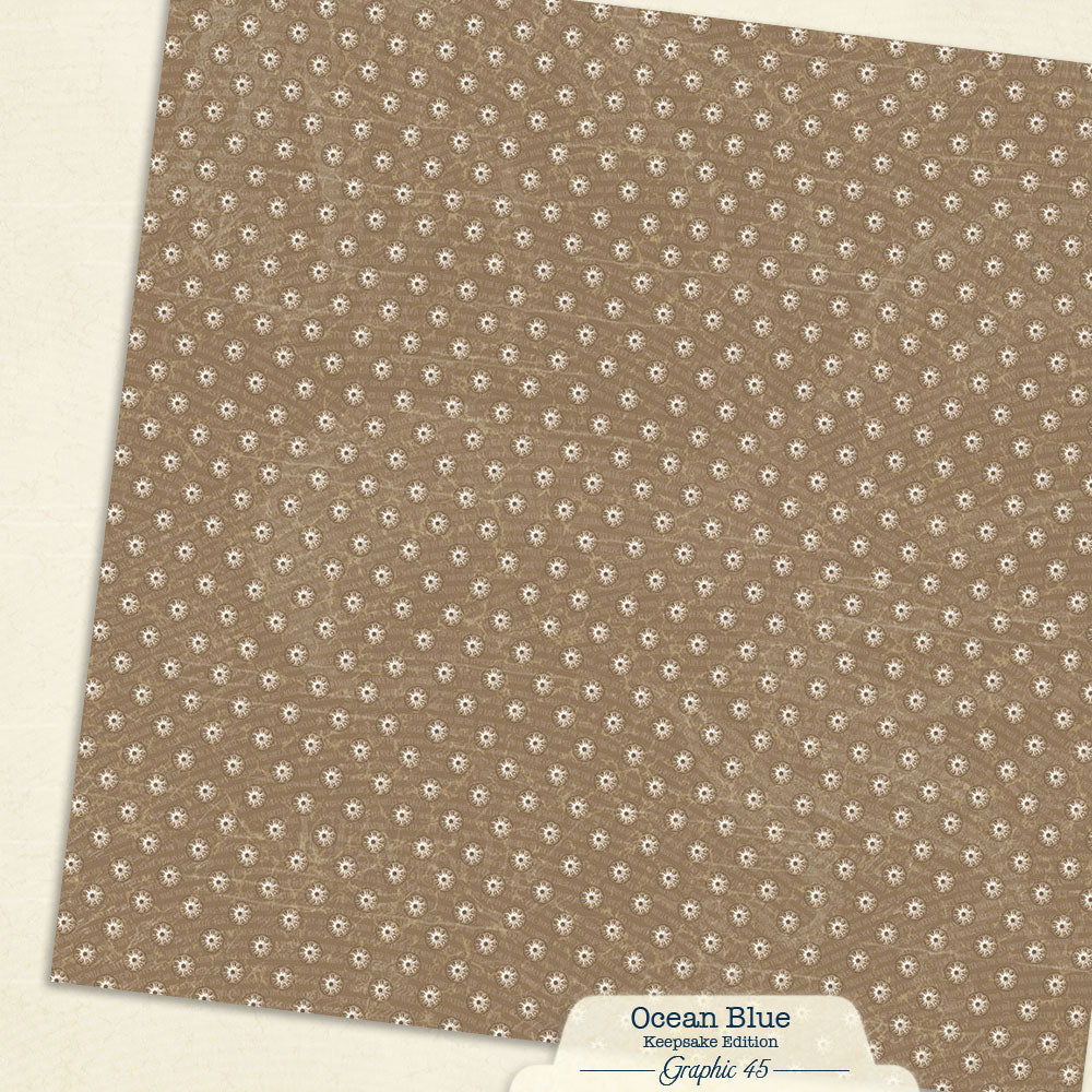 Graphic 45 - Keepsake Kit with Exclusive Metal Die-Set - Ocean Blue