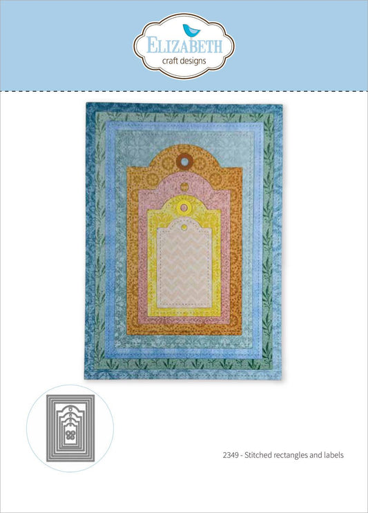 Elizabeth Craft Designs - Metal Dies - Stitched Rectangles and Labels