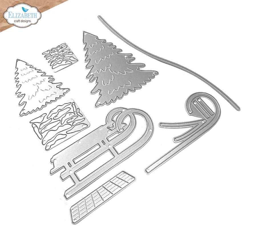 Elizabeth Craft Designs - Steel Cutting Dies - Winter Scenery Accessories