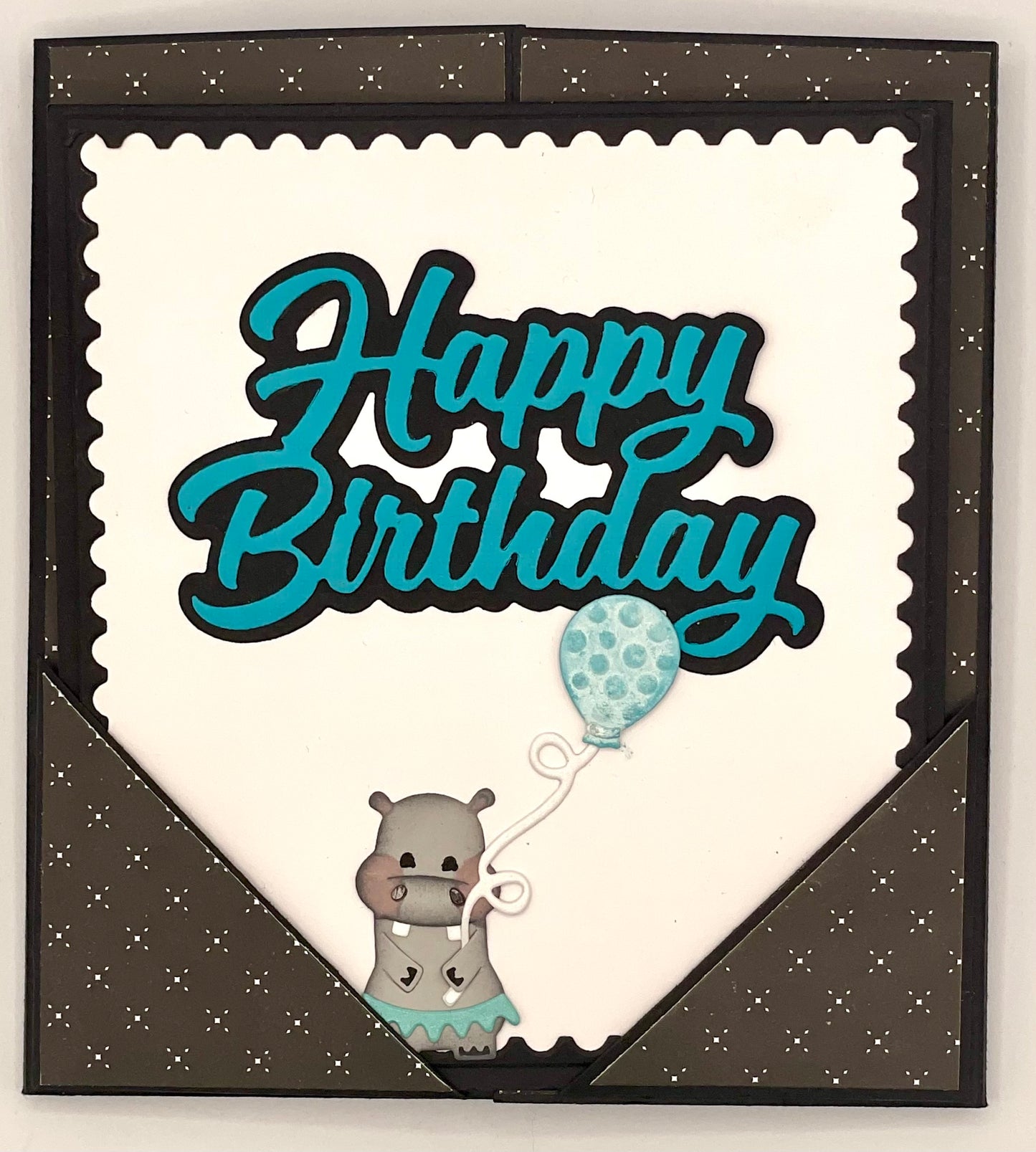 Scrapp’n Savvy - Card Kits - Hippo Birthday Surprise Pop-Up