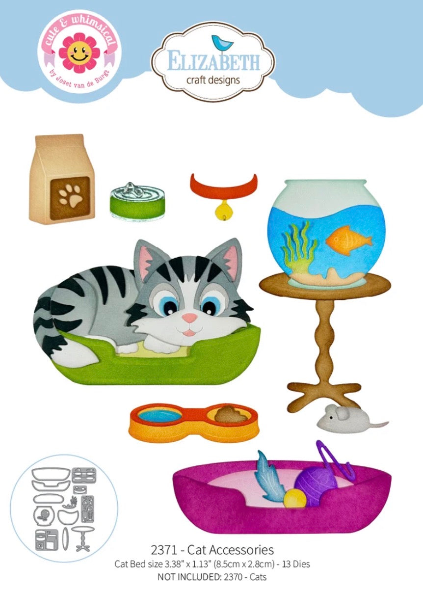 Elizabeth Craft Designs - Steel Dies - Cat Accessories
