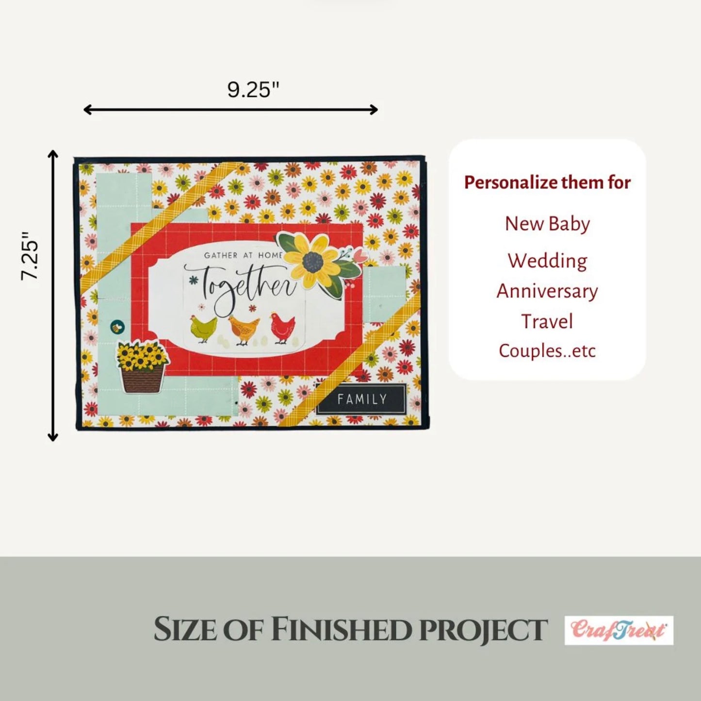 CrafTreat - Scrapbook Blank - Lapbook Folio