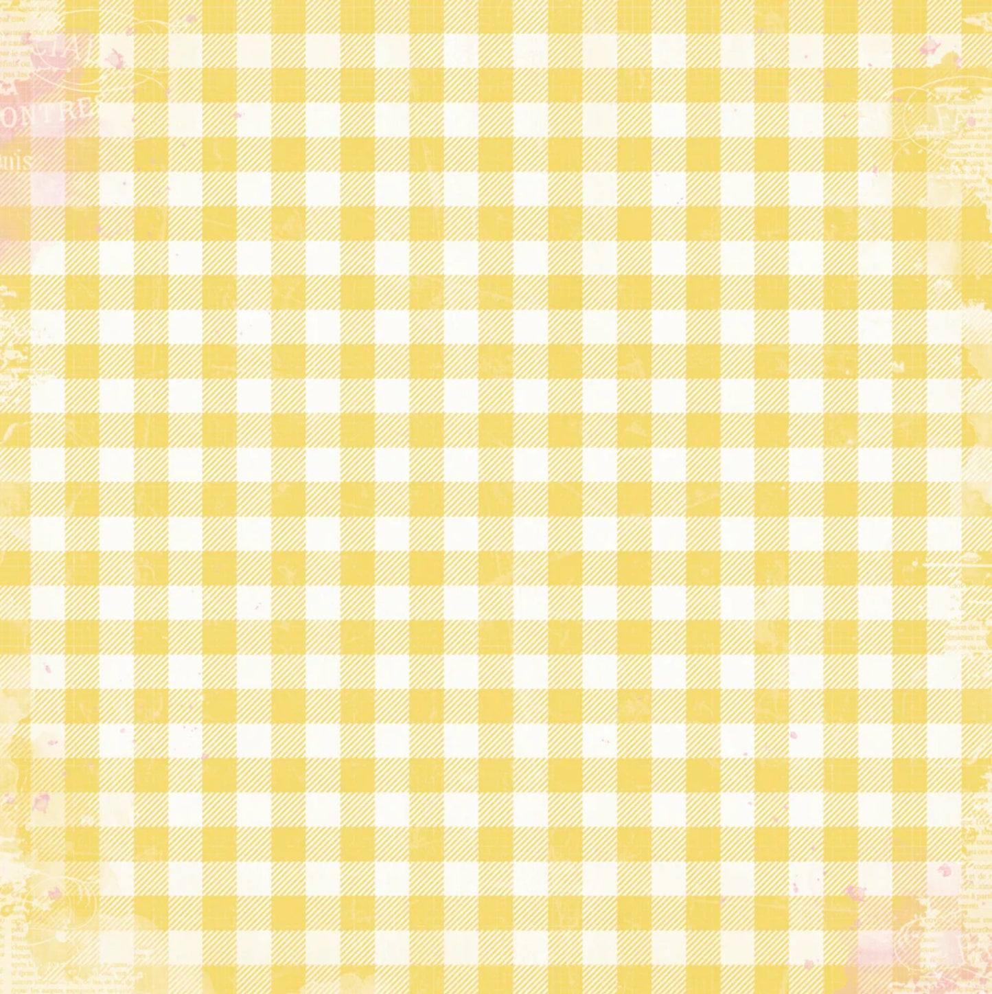 Simple Stories - Simple Vintage Life In Bloom - Daffodil Gingham