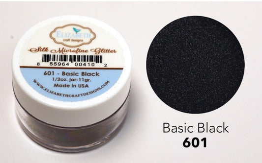 Elizabeth Craft Designs - Silk Microfine Glitter - Basic Black