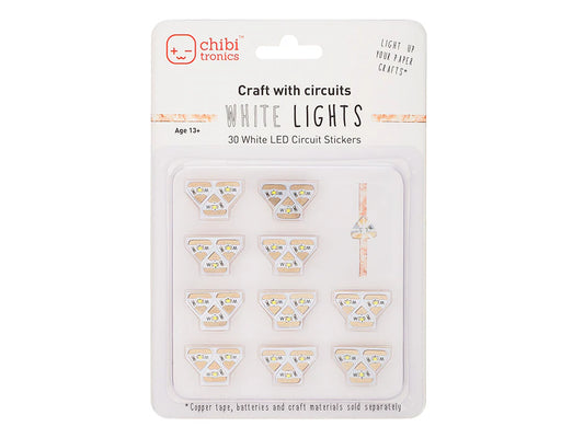 Chibitronics - White Lights - 30 LED Stickers