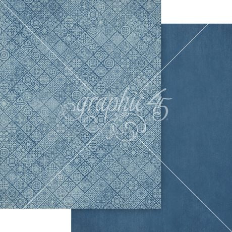 Graphic 45 - Scenic Route - 8.5x11 Patterns & Solids Pack