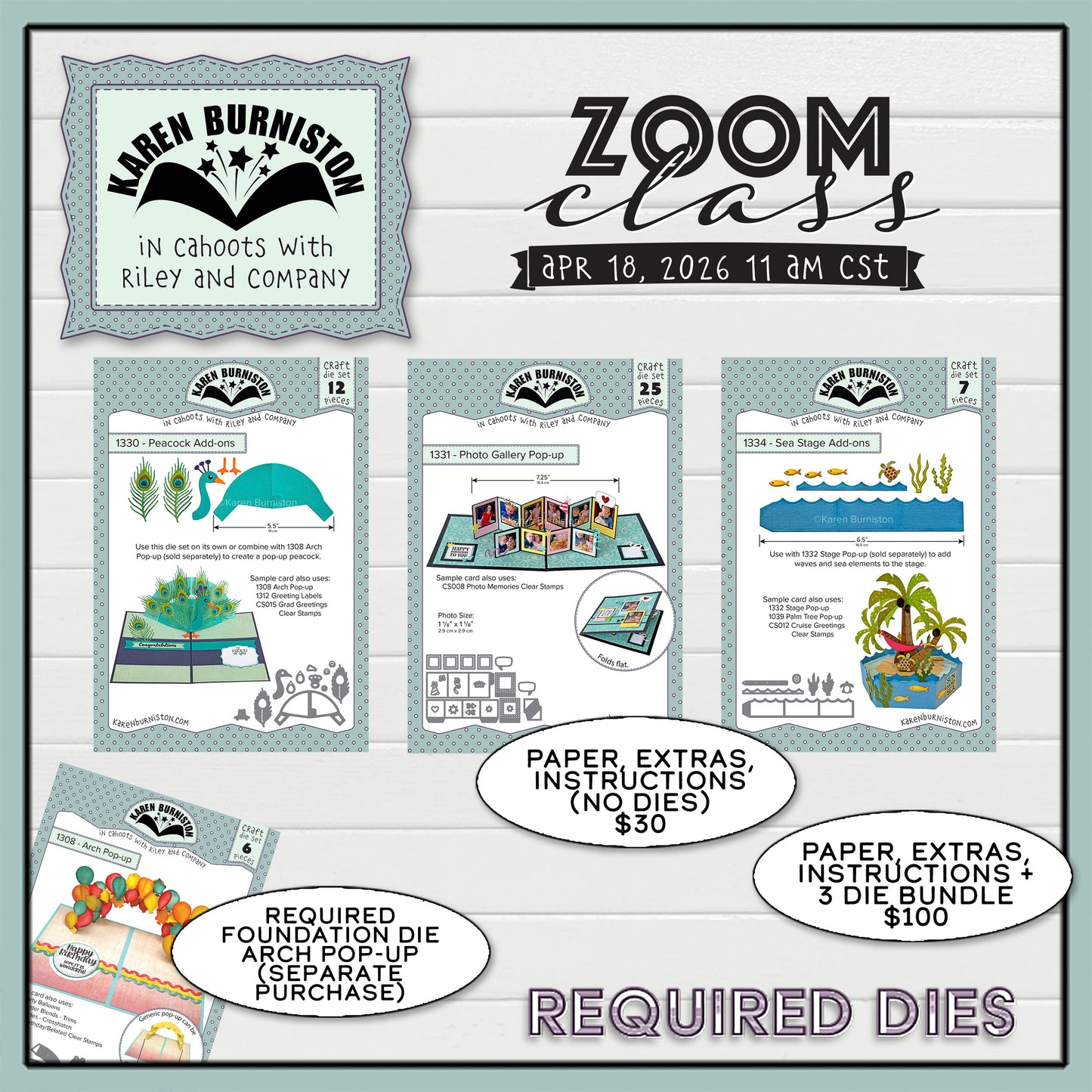 Karen Burniston - April 2026 Zoom Class