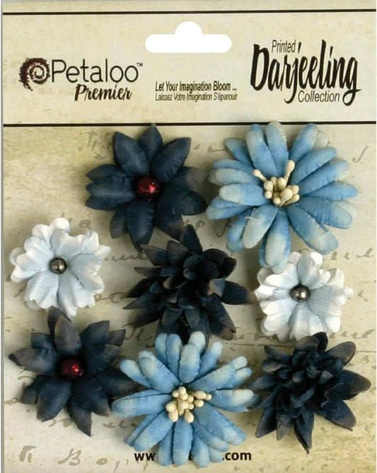 Petaloo - Mini Mix Flowers - Blue