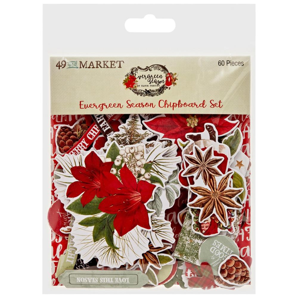 49 & Market - Evergreen Season - Chipboard Set