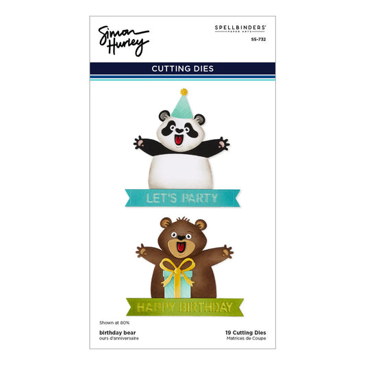 Spellbinders - Cutting Dies by Simon Hurley - Birthday Bear