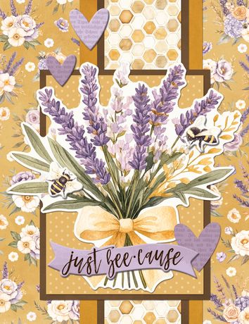 Simple Stories - Simple Cards Card Kit - Simple Vintage Lavender Fields
