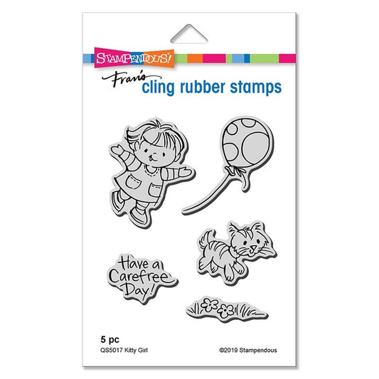 Stampendous - Fran’s Cling Rubber Stamps - Kitty Girl
