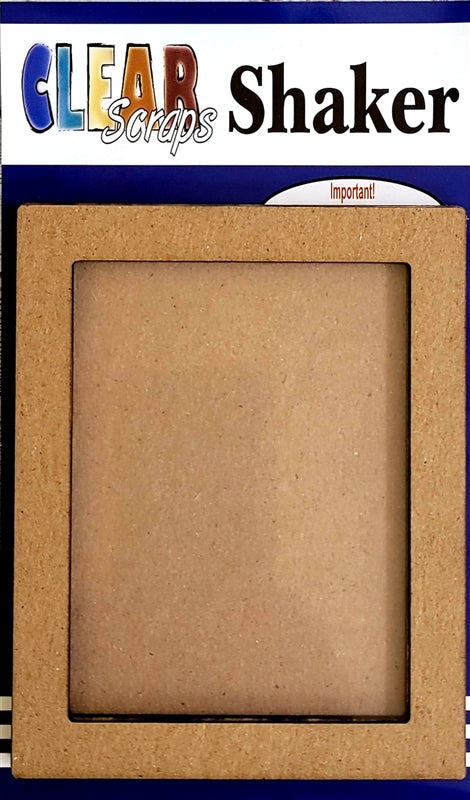 Clear Scraps - Rectangle Frame Shaker